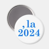 Funny Kamala Harris Comma La 2024 Magnet (Vorderseite/Rückseite)