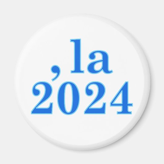 Funny Kamala Harris Comma La 2024 Magnet (Vorne)