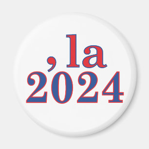 Funny Kamala Harris Comma La 2024 Magnet