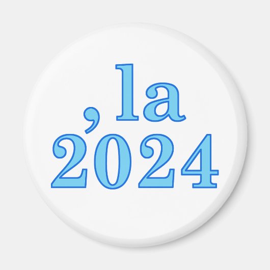 Funny Kamala Harris Comma La 2024 Magnet (Vorne)