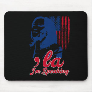 Funny Kamala Harris Comma La Im Speaking Mousepad