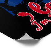 Funny Kamala Harris Comma La Im Speaking Poster (Ecke)