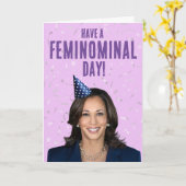 Funny Kamala Harris Geburtstag - Frauentag Karte (Gelbe Blume)