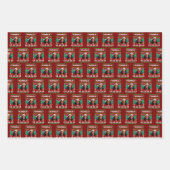 Funny Kamala Harris Political Ugly Gift Christmas Geschenkpapier Set (Vorderseite)