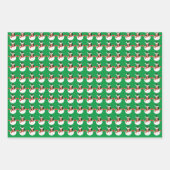 Funny Kamala Harris Snowman Custom Face Foto Xmas Geschenkpapier Set (Vorderseite)