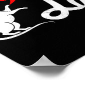 Funny Kamala Harris Tim Wheimer 2024 Cat Comma La Poster (Ecke)