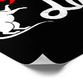 Funny Kamala Harris Tim Wheimer 2024 Cat Comma La Poster (Ecke)