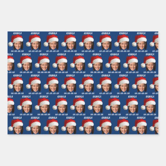 Funny Kamala Harris Weihnachten Geschenkpapier Set (Vorderseite 3)