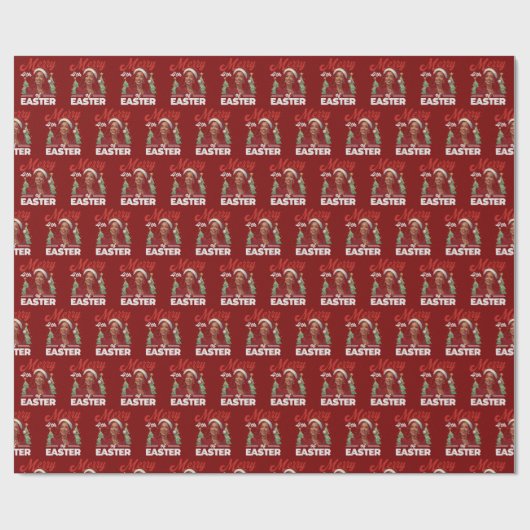 Funny Kamala Harris Weihnachtsfeier Weihnachtsmann Geschenkpapier (Flach)