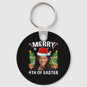 Funny Kamala Harris Weihnachtsfeier Weihnachtsmann Schlüsselanhänger