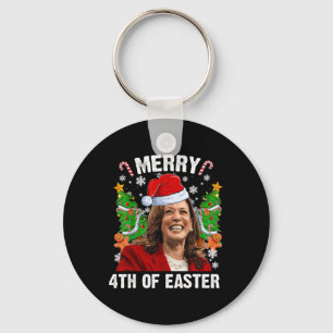 Funny Kamala Harris Weihnachtsfeier Weihnachtsmann Schlüsselanhänger