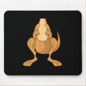 Funny Kangaroo Kostüm Funny Halloween Easy DIY Mousepad (Vorne)
