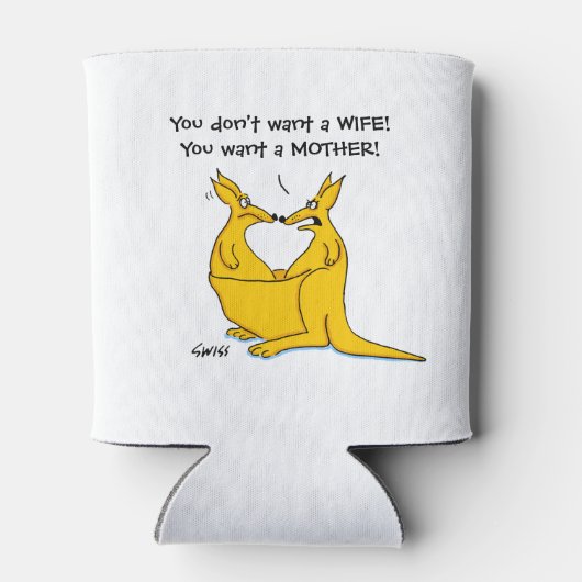 Funny Kangaroos Dosenkühler (Rückseite)