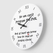 Funny kann ich einen analogen Uhrenreiz lesen Große Wanduhr (Winkel)