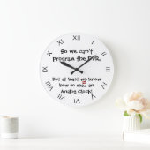 Funny kann ich einen analogen Uhrenreiz lesen Große Wanduhr (Zuhause)