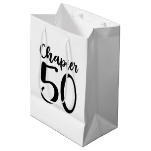 Funny Kapitel 50 Geburtstagskunst Mittlere Geschenktüte