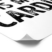 Funny Karaoke ist mein Cardio - Gesang Geschenk Poster (Ecke)