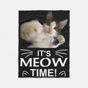 Funny Karate Boxing Cat Meow Time T Shirt T-Shirt  Fleecedecke