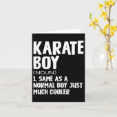 Funny Karate Boys Definition Karte (Gelbe Blume)