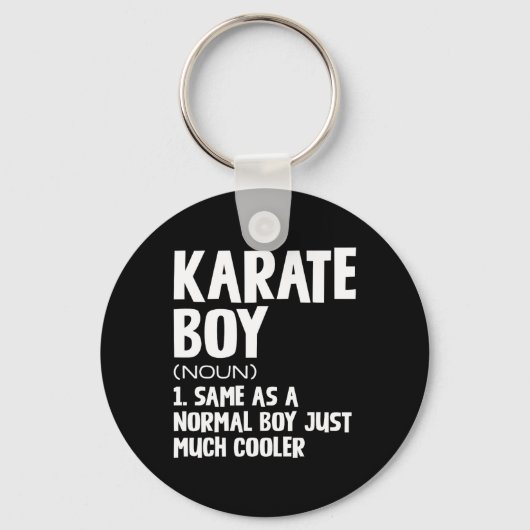 Funny Karate Boys Definition Schlüsselanhänger (Vorderseite)