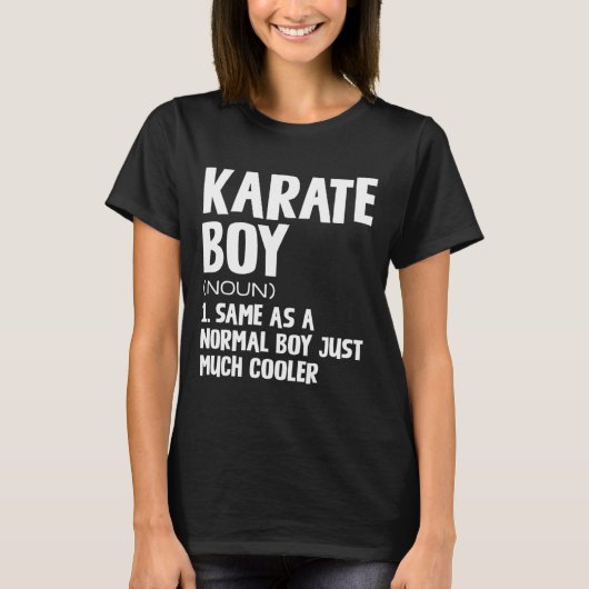 Funny Karate Boys Definition T-Shirt (Vorderseite)