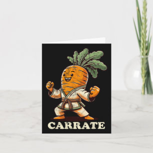 Funny Karate Carrot Karate Karate Trainer Karate Karte