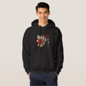 Funny Karate Cat Kämpfen Kitten Fighter Kitty Com Hoodie (Vorne ganz)