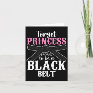 Funny Karate Design für Frauen Girls Black Belt Ma Karte