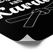 Funny Karate Design für Frauen Mädchen Karate Poster (Ecke)