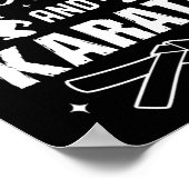 Funny Karate Design für Mädchen Frauen Karate Poster (Ecke)
