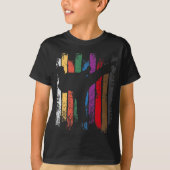 Funny Karate Design Karate Belts Silhouetten T-Shirt (Vorderseite)