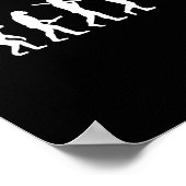 Funny Karate Evolution Geschenk für Kampfkünstler Poster (Ecke)