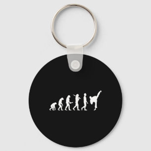 Funny Karate Evolution Geschenk für Kampfkünstler Schlüsselanhänger