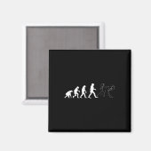 Funny Karate Evolution Karate Strichmännchen Magnet (Vorderseite/Rückseite)