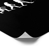 Funny Karate Evolution Karate Strichmännchen Poster (Ecke)