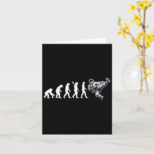 Funny Karate Evolution Martial Arts Lover Karate Karte (Gelbe Blume)