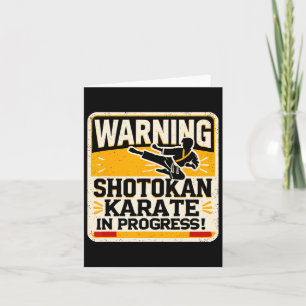 Funny Karate Fighter Martial Arts Shotokan Karatek Karte
