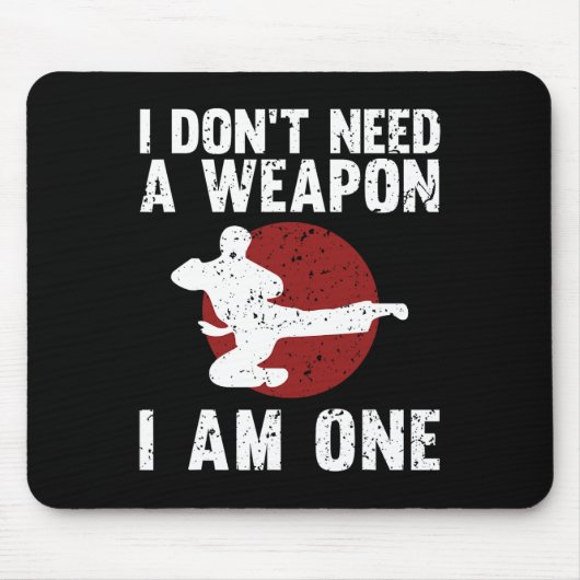Funny Karate for Men Taekwondo Kampfkunst Mousepad (Vorne)