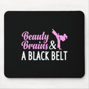 Funny Karate For Women Girl Taekwondo Martial Arts Mousepad