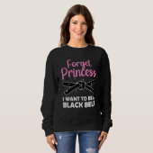 Funny Karate for Women Girls Black Belt Martial Ar Sweatshirt (Vorne ganz)