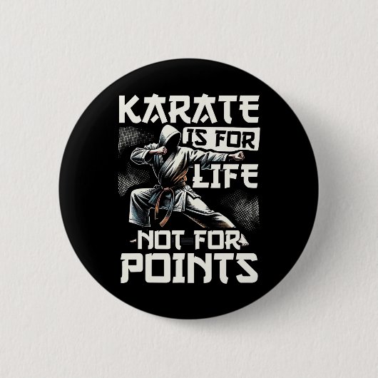 Funny Karate für Männer Judo - Karate ist für Lebe Button (Vorderseite)