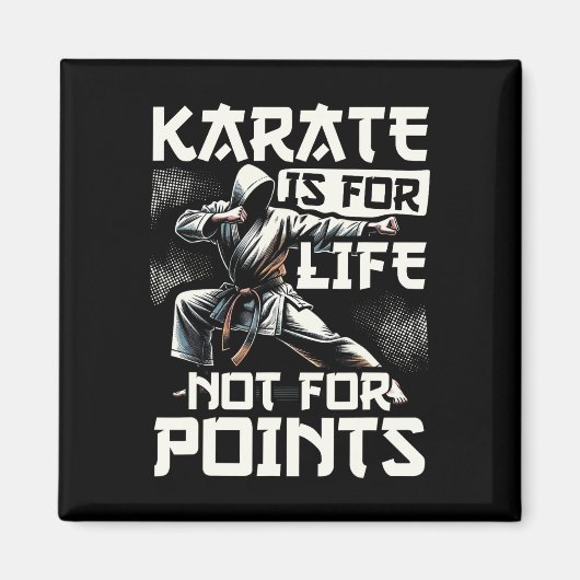 Funny Karate für Männer Judo - Karate ist für Lebe Magnet (Vorne)