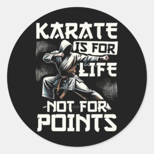 Funny Karate für Männer Judo - Karate ist für Lebe Runder Aufkleber