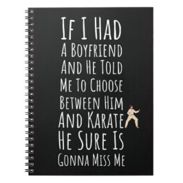 Funny Karate Gifts For Teen Girls Womens For Her Notizblock