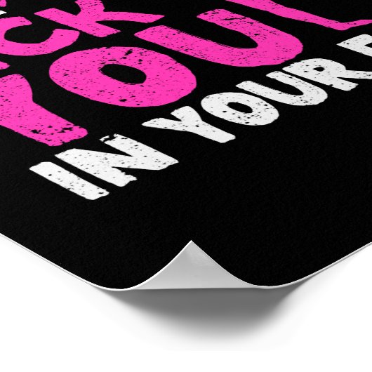 Funny Karate Girl Tae-Kwon Do She is Beauty Poster (Ecke)