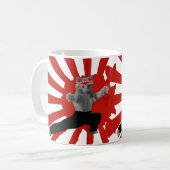 Funny Karate Kitten Geschenke Kaffeetasse (Vorderseite Links)