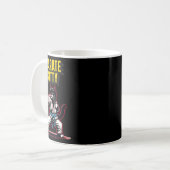 Funny Karate Kitty - Feline Champion für Kampfkuns Kaffeetasse (Vorderseite Links)