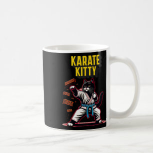 Funny Karate Kitty - Feline Champion für Kampfkuns Kaffeetasse