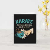Funny Karate Martial Spaß Powered Karte (Gelbe Blume)