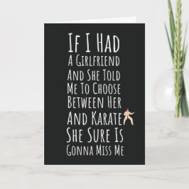 Funny Karate Men Cards Martial Arts For Him Boys Karte